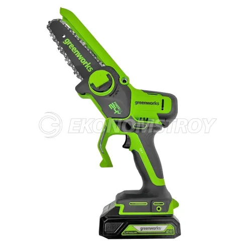 Пила цепная электрическая Greenworks GD24CSMNX (24V, 1*4.0 Ah, bag)