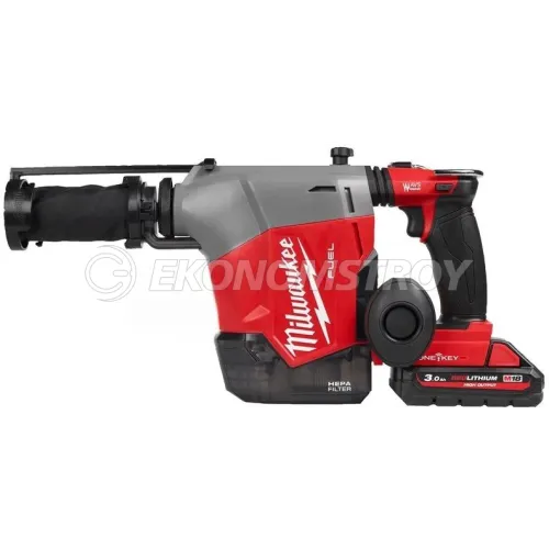 Перфоратор SDS-plus Milwaukee Milwaukee M18 FHAFOH16-302X (4933493533) (бесщеточный двигатель, патрон SDS Plus, встроенная система пылеудаления, энергия удара: 2.3 Дж,