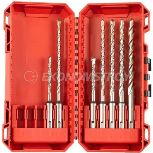Сверло SDS-Plus Milwaukee Набор буров Milwaukee SDS+ M2 Set 7шт (4932492116) (диаметр: 5/6 x 110мм, 5.5/6/7/8/10 x 160мм, для использования в строительных, ремонтных, монтажных