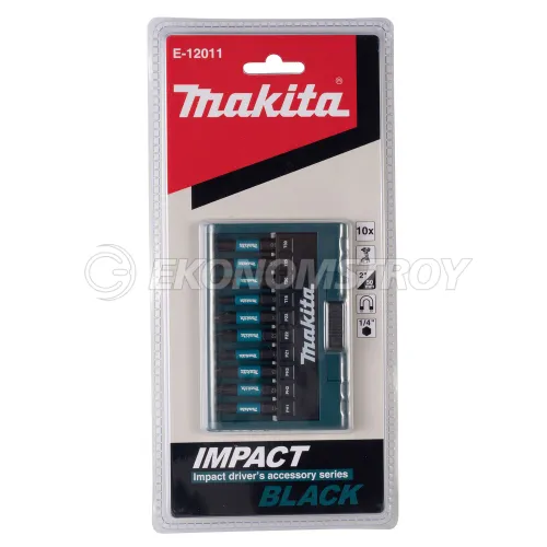 Набор бит MAKITA E-12011 Impact Black 50 мм 10 шт.