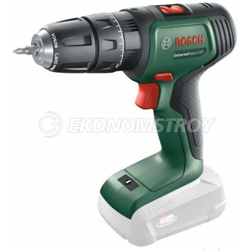 Дрель-шуруповерт ударный аккумуляторный BOSCH UniversalImpact 18V без АКБ и ЗУ DIY