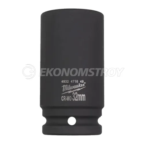Головка торцевая Milwaukee SHOCKWAVE™ 3/4", 32 мм удлиненная