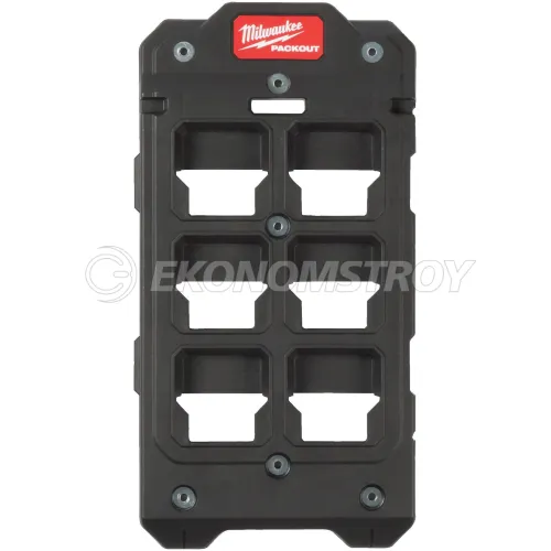 Milwaukee Монтажная пластина Milwaukee PackOut (4932480621) (для фиксации на поверхностях, изготовлен из ударопрочного полимера, усиленные металлом точки крепле