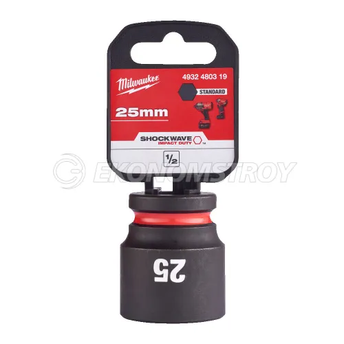 Головка торцевая Milwaukee SHOCKWAVE™ 1/2", 25 мм