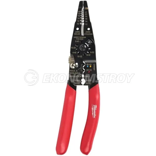 Milwaukee Пресс-клещи Milwaukee 4932493816 (для зачистки проводов, с обжимным устройством, позволяет зачищать провода сечением: 0.75 мм², 1 мм², 1.5 мм², 2.5 мм