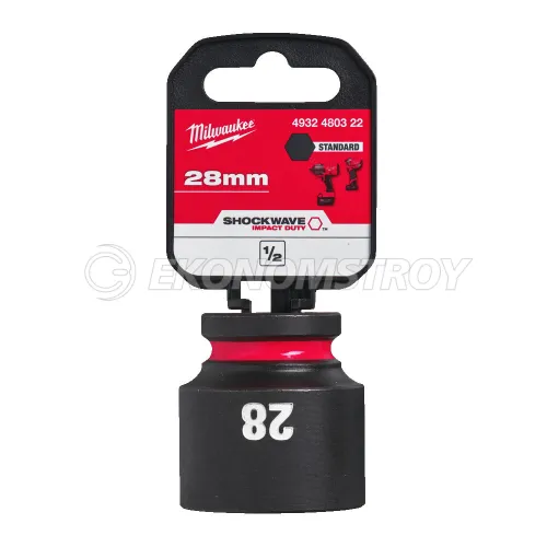 Головка торцевая Milwaukee SHOCKWAVE™ 1/2", 28 мм