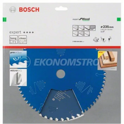 Пильный диск BOSCH Expert for Wood 235x30x2.8/1.8x48T