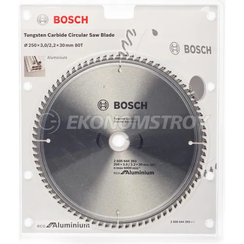 Пильный диск BOSCH 250x30x80T  ECO ALU/Multi