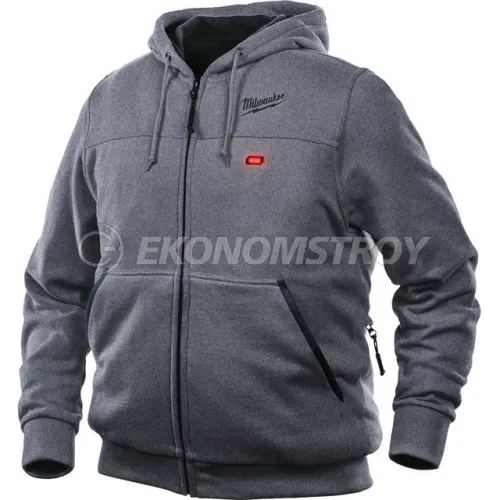 Milwaukee Толстовка серая M12 HHGREY3-0 (2XL)
