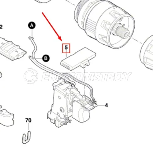 Запасная часть BOSCH Кнопка реверса для GSR/GSB 120-LI BOSCH (2609101391)