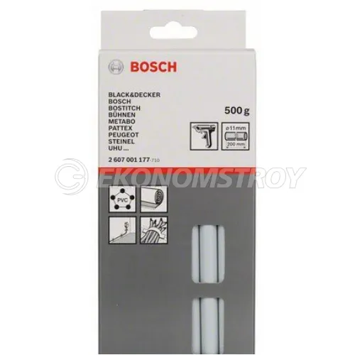 Оснастка для клеевого пистолета BOSCH СТЕРЖЕНЬ КЛЕЕВОЙ СЕРЫЙ