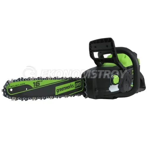 Пила цепная электрическая Greenworks GD60CS25 (60V; 2хАКБ 5Ач и ЗУ)