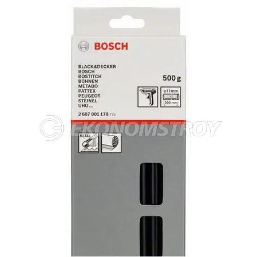 Оснастка для клеевого пистолета BOSCH СТЕРЖЕНЬ КЛЕЕВОЙ ЧЕРНЫЙ
