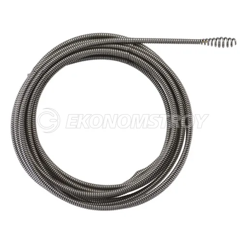 Milwaukee Тросик для прочистной машины 8 мм x 7.6м spiral, bulb auger