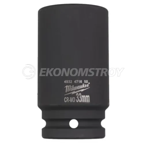 Головка торцевая Milwaukee SHOCKWAVE™ 3/4", 33 мм удлиненная