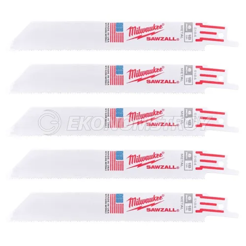 Пилка сабельная Milwaukee S 922 E FSawzall 150 mm / For Metal / уп. 5 шт.