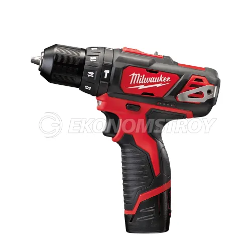 Дрель-шуруповерт аккумуляторный Milwaukee M12 BPD-202С (2 АКБ * 2 Ач; case)