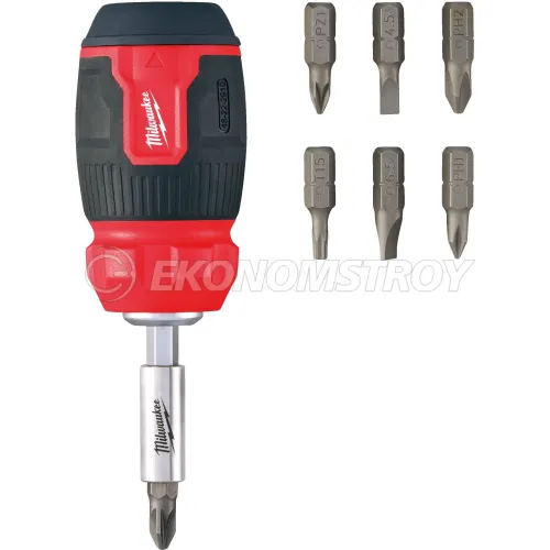 Отвертка Milwaukee Milwaukee 4932492807 8 в 1 (универсальная, съемный держатель бит)