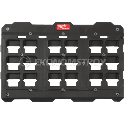 Milwaukee Монтажная пластина Milwaukee PackOut XL (4932480622) (для фиксации на поверхностях, изготовлен из ударопрочного полимера, усиленные металлом точки кре