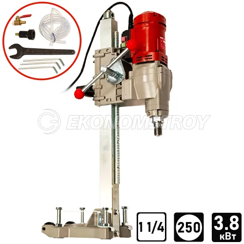 Дрель алмазного бурения DCK KZZ02-250A (carton)
