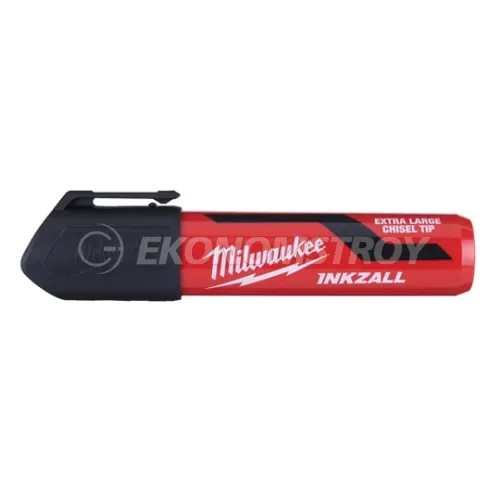 Milwaukee Маркер INKZALL для стройплощадки супер-большой XL черный (1шт, дисплей 12 шт.)