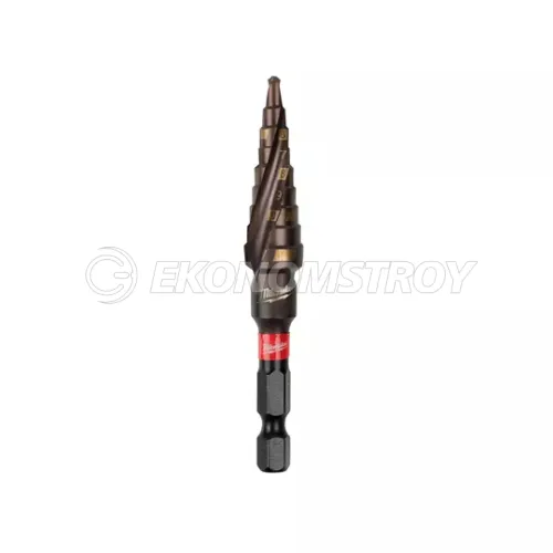 Milwaukee Ступенчатое сверло SHOCKWAVE™ 4-12 мм шаг 1 мм