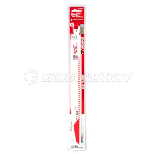 Пилка сабельная Milwaukee Sawzall 300х5 / For Wood with Nails / уп. 5 шт.