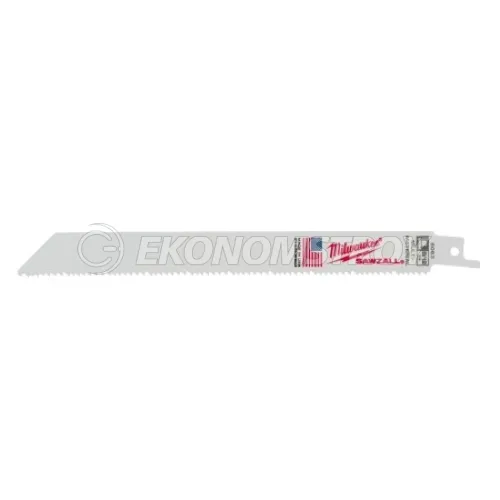 Пилка сабельная Milwaukee Sawzall 200х8/12 / For Wood and Metal / уп. 5 шт.
