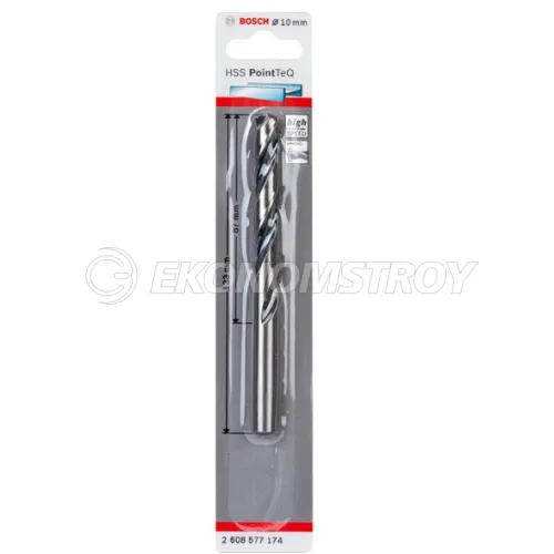 Сверло по металлу BOSCH HSS PointTeQ 10.0mm