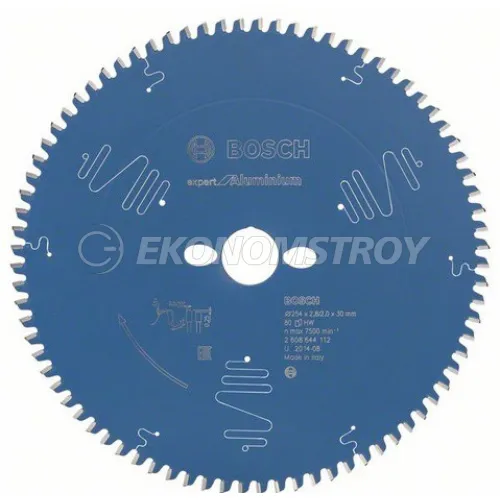 Пильный диск BOSCH Expert for Aluminium 254x30x2.8/2x80T