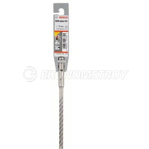 Сверло SDS-Plus BOSCH SDS Plus-5X, 7x100x160 -бур по бетону