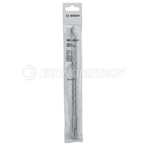 Сверло SDS-Plus BOSCH SDS Plus-1, 8x200x260 -бур по бетону