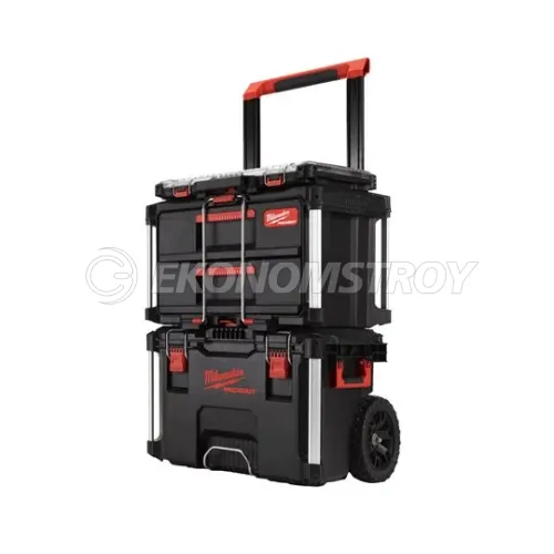Milwaukee PACKOUT™ Набор №2 (ящик на кол.+ящик с 2-мя выдв. отс.+тонк. орг.)