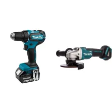 Набор инструмента DDF 485 RFE (2*3.0 Ah, case) MAKITA (DDF485RFE) + DGA 512 Z (Solo, carton) MAKITA (DGA512Z)