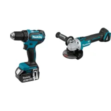 Набор инструмента DDF 485 RFE (2*3.0 Ah, case) MAKITA (DDF485RFE) + DGA 504 Z (Solo, carton) MAKITA (DGA504Z)