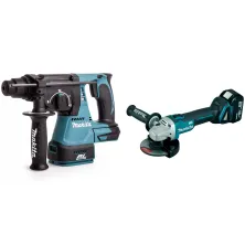 Набор инструмента DHR 242 Z (Solo, carton) MAKITA (DHR242Z) + DGA 504 RF (1*3.0 Ah, case) MAKITA (DGA504RF)