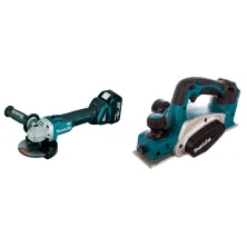 Набор инструмента DGA 504 RF (1*3.0 Ah, case) MAKITA (DGA504RF) + DKP 180 Z (Solo, carton) MAKITA (DKP180Z)