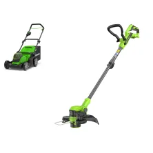 Набор инструмента G24X2LM41 (24V, 2*4.0 Ah, carton) Greenworks (2512607UD) + G24LT301 (24V, solo, carton) Greenworks (2113207)