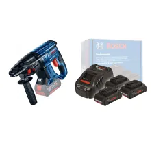 Набор инструмента GBH 180-LI (solo, carton) BOSCH (0.611.911.120) + ProCORE 18V 4.0 Ah x 3 + GAL 1880 CV BOSCH (0.615.990.N2G)