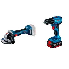 Набор инструмента GWS 180-LI (Solo, carton) BOSCH (0.601.9H9.020) + GSR 185-LI (1*4.0 Ah, Bag) BOSCH (0.601.9K3.005)