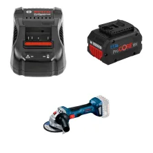 Набор инструмента GAL 1880 CV (18V, 1 port, 8A) BOSCH (1.600.A00.B8G) + ProCORE (18V, 8.0 Ah) (CN) BOSCH (1.600.A01.6GK) + GWS 180-LI (Solo, carton) BOSCH (0.601.9H9.020)