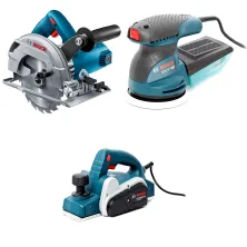 Набор инструмента GKS 600 (carton) BOSCH (0.601.6A9.020) + GEX 125-1 AE (carton) BOSCH (0.601.387.500) + GHO 6500 (carton) BOSCH (0.601.596.000)