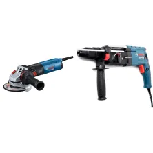 Набор инструмента GWS 14-125 S (carton) BOSCH (0.601.7D0.100) + GBH 2-28 F (case) BOSCH (0.611.267.600)