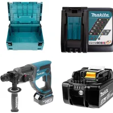 Набор инструмента MAKPAC-2 MAKITA (821550-0) + DC 18 RC (18V, 1 port, 9A) MAKITA (630793-1) + DHR 202 Z (solo, carton) MAKITA (DHR202Z) + BL 1830 B MAKITA (632M83-6)
