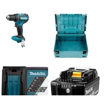 Набор инструмента DDF 485 Z (solo, carton) MAKITA (DDF485Z) + MAKPAC-2 MAKITA (821550-0) + DC 18 RC (18V, 1 port, 9A) MAKITA (630793-1) + BL 1830 B MAKITA (632M83-6)