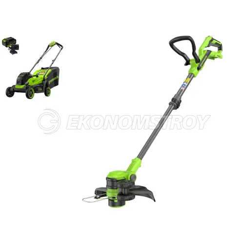 Набор инструмента GD24LM331 (24V, solo, carton) Greenworks (2520607) + 24V G24LT301 (1хАКБ 2Ач и ЗУ) Greenworks (2113207UA)
