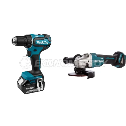 Набор инструмента DDF 485 RFE (2*3.0 Ah, case) MAKITA (DDF485RFE) + DGA 512 Z (Solo, carton) MAKITA (DGA512Z)