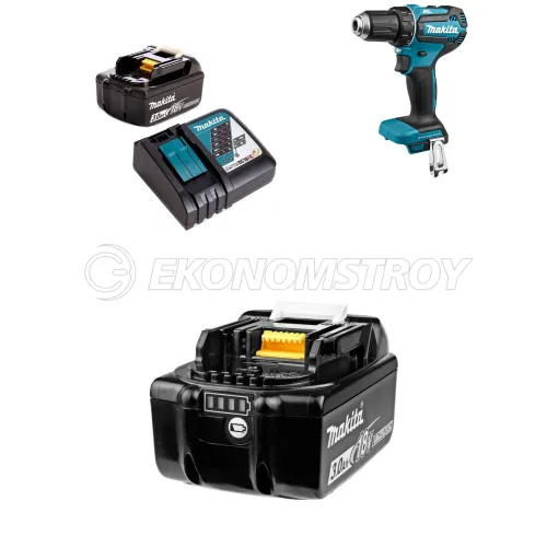 Набор инструмента BL 1830 B (1*3.0 Ah, DC 18 RC, carton) MAKITA (191A25-2) + DDF 485 Z (solo, carton) MAKITA (DDF485Z) + BL 1830 B MAKITA (632M83-6)