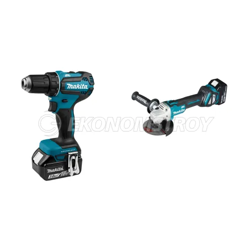 Набор инструмента DDF 485 RFE (2*3.0 Ah, case) MAKITA (DDF485RFE) + DGA 511 RT (1*5.0 Ah, case) MAKITA (DGA511RT)
