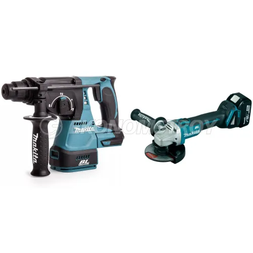 Набор инструмента DHR 242 Z (Solo, carton) MAKITA (DHR242Z) + DGA 504 RF (1*3.0 Ah, case) MAKITA (DGA504RF)